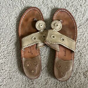 Jack Rogers Gold Sandal